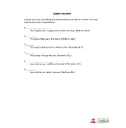 Easter Acrostic
